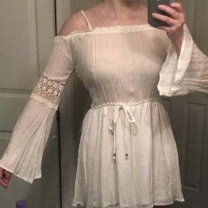 Long Sleeve Ivory Dress